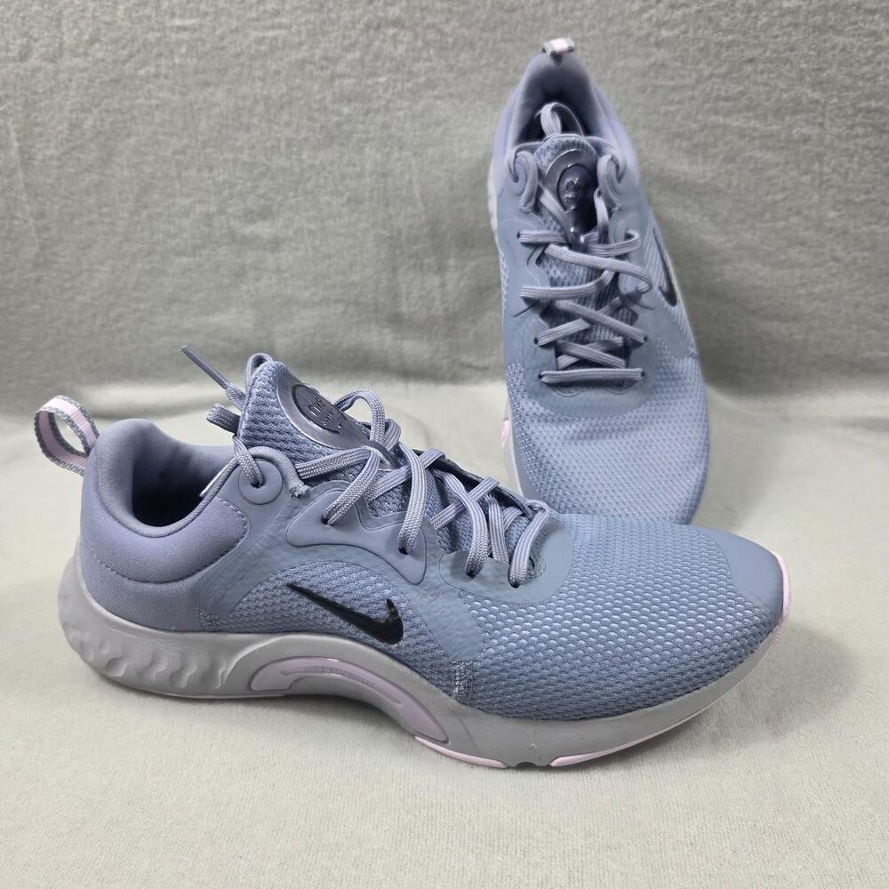 Nike Women's Blue and Grey Trainers